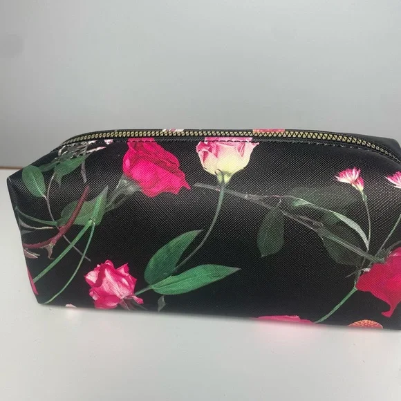 Ted Baker Black Floral Cosmetic Bag - Picture 3 of 8